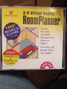 Vintage Cosmi 3D Virtual Reality Room Planner Swift Platinum PC CD-ROM 1995 - Picture 1 of 4