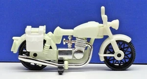 Moto Bianco Playmobil Per Racing Polizia Biker Artisti Cromo Klicky Colore Raro - Picture 1 of 8