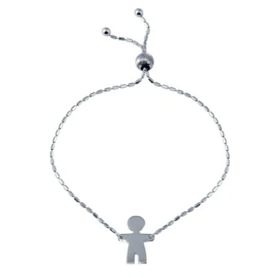Sterlingsilber Jungen Charm Lariat Armband - Bild 1 von 2