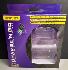 Pelican Purple Charge N Recharging Station For Use With Gameboy Color NIB - Picture 1 of 5