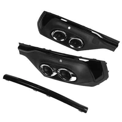 Rear Tail Exhaust Muffler Pipes Lip Black For Audi SQ5 Q5 Sportback 2021-2025 - Image 1 of 4