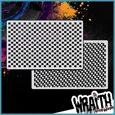Carbon Fiber Set - Reusable Airbrush Stencil Template - Image 1 of 4