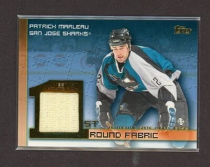 2002-03 Topps First Round Fabric Jersey #PM Patrick Marleau - Picture 1 of 1