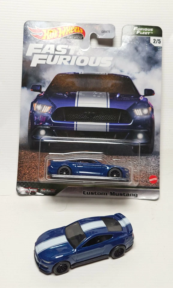 Hot Wheels  Fast & Furious Custom Mustang blue lot of 2 - Image 1 of 1