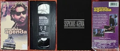 SUSPICIOUS AGENDA~SP VHS VIDEO~1995 MOVIE NOT PROMO~RICHARD GRIECO~RARE~OOP~0SH! - Image 1 of 4