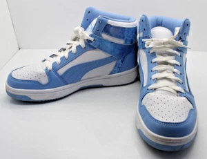 Puma - Kids Rebound Layup High Top Sneaker Big Kid - Blue Size US 4 - Picture 1 of 16