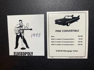 Tarjeta de propiedad Monopoly ELVIS ROSA CONVERTIBLE 1995 - Imagen 1 de 3