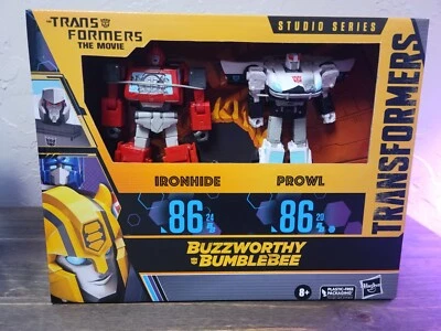 Transformers Buzzworthy Bumblebee Studio Serie 86 Ironhide and Prowl Totalmente NUEVO Foto 1 de 2