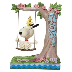 Figura Jim Shore Peanuts Snoopy & Woodstock On Swing 6011961 - Imagen 1 de 4