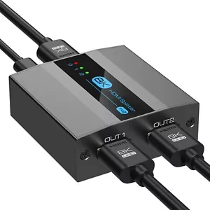 VEDINDUST HDMI Splitter 1In2 Out 8K60Hz 4K120HZ HDMI Verteiler HDMI 2.1 Splitte - Bild 1 von 7