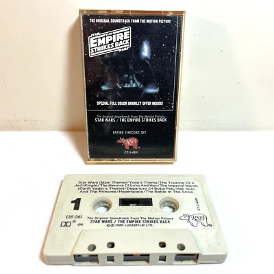 STAR WARS: THE EMPIRE STRIKES BACK (1980) Cassette - Soundtrack Score *READ* - Image 1 of 4