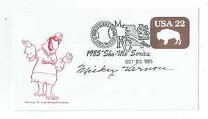 MLB BASEBALLSPIELER MICKEY VERNON ORIGINAL AUTOGRAMM AUF COVER! - Bild 1 von 1