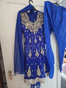 india,Pakistani dress,trousers,scarf set.size 36.party.wedding.beaded. - Picture 1 of 4