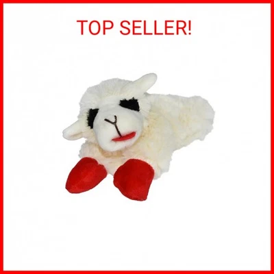 Multipet Lamb Chop Dog Plush Toy - Squeaky Toy for All Dogs - Extra Soft Plush -