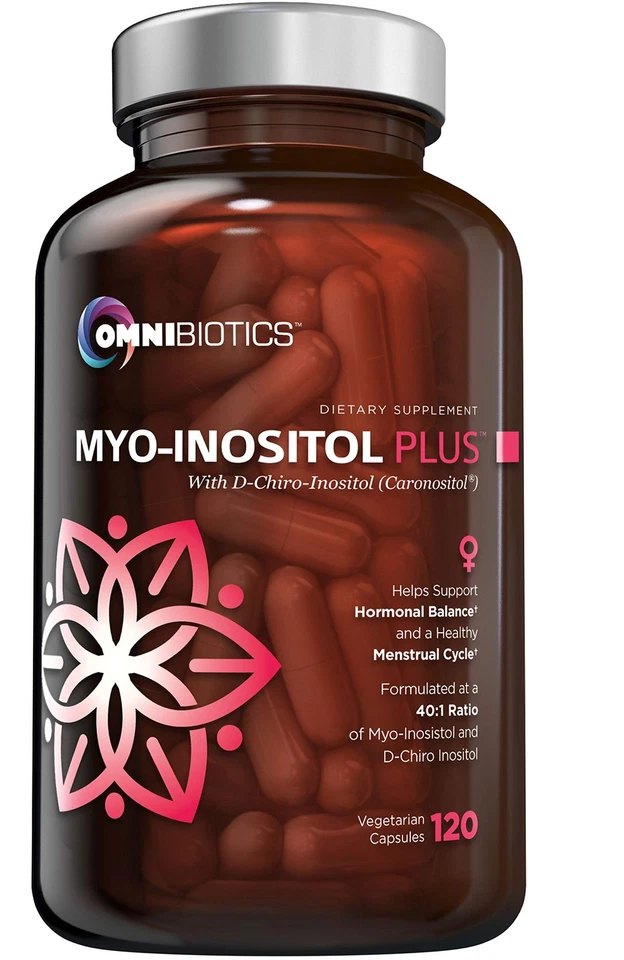 MYO-INOSITOL D-Chiro 肌醇激素平衡常规周期 120 克拉 OMNIBIOTICS — 第 1/4 张图片