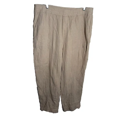 Madewell Pants Women's XL Lightspun Pull On Balloon Textured Lagenlook Casual - Image 1 of 4