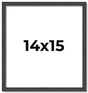 Bilderrahmen 14x15 rustikal braun Echtholz Breite 0,75 cm | Innenrahmen DE - Bild 1 von 9