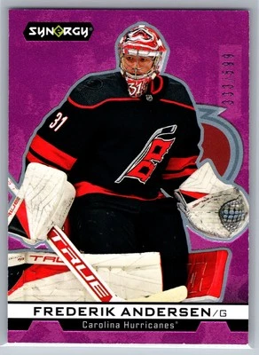 2024 Synergy Frederik Andersen NHL Impressions Magenta /599 #IM-52 Hurricanes - Image 1 of 2