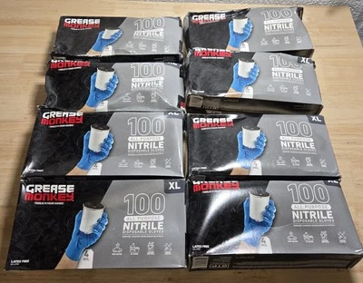 Disposable Gloves XL Nitrile All Purpose, Latex Free 4 MIL 8 Boxes - image 1 of 4