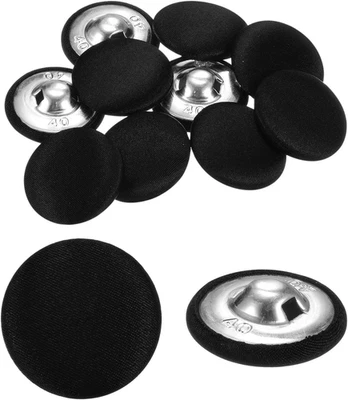 10Pcs Fabric Cloth Buttons 1" round Sewing Button with Shank Fabric Covered Butt - Image 1 of 4