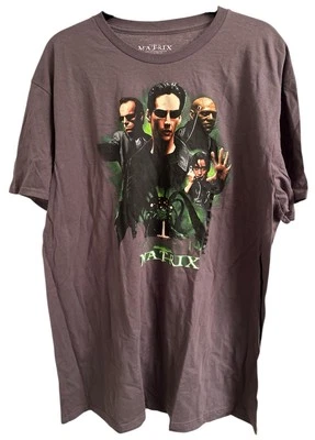 The Matrix Keanu Reeves Laurence Fishburne Movie Cast T-Shirt Adult 2XL - Image 1 of 3