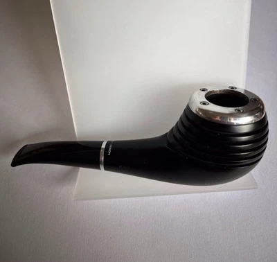 PORSCHE DESIGN-Pfeife: 9mm, Typ 909, Holland, matt-schwarz, Metall-Applikationen - Bild 1 von 4