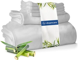 100% Viscose from Bamboo Sheets Queen Size - 4 Pc Luxury Cooling Sheets for H... - Picture 1 of 7