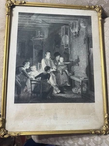 Antiker David Wilkie/John Burnet "The Rabbit On The Wall" 1827 Gravur - gerahmt - Bild 1 von 23