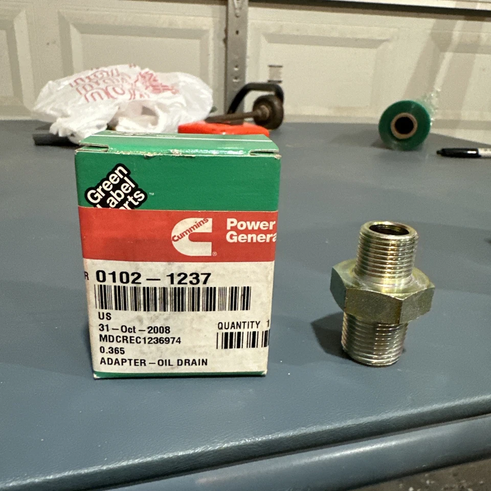 Cummins Power Generation Oil Drain Valve 0102-1237 - Image 1 of 1