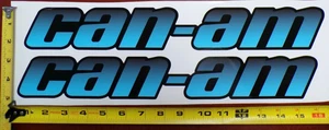 CAN-AM MAVERICK X3 R CALCOMANÍA GRÁFICA PEGATINA HECHA EN ESTADOS UNIDOS NEGRO AZUL DEGRADADO GRUESO - Imagen 1 de 3