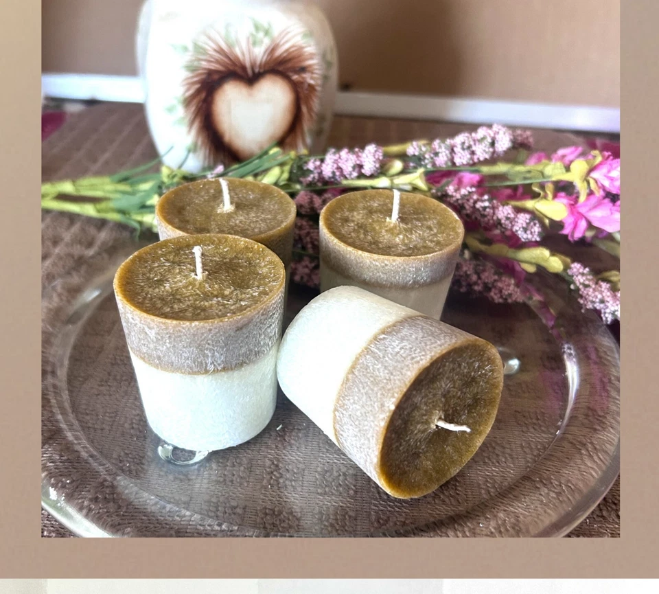 Set votivo de cera natural para cupcakes de vainilla - Vegano - Juego de regalo - Velas perfumadas -  Foto 1 de 4