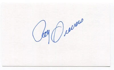 Roy Sievers Signed 3x5 Index Card Autographed MLB Baseball Washington Senators - Image 1 of 2