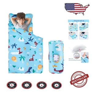 Soft & Lightweight Padded Toddler Nap Mat with Carry Handle - Perfect for Travel - Picture 1 of 8