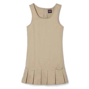 -girls' Big Pleated Ribbon Bow Jumper Khaki 8 - Picture 1 of 5