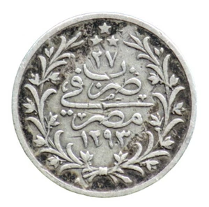 2 QIRSH 1901 EGYPTE / EGYPT (argent / silver) - Picture 1 of 2