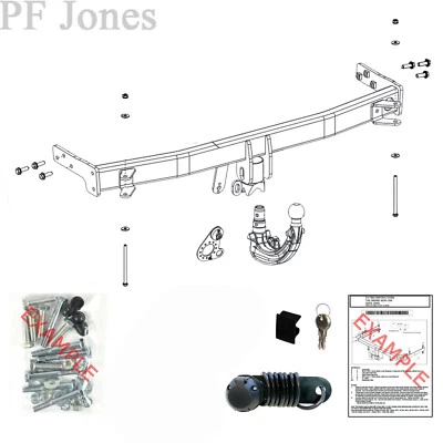 Barra de remolque Oris para Hyundai Kona SUV 2018-2023 - Barra de remolque desmontable F4B Foto 1 de 2