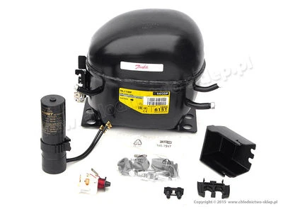 230V 50hz refrigeration compressor Danfoss NL11MF 105G6151 made by Secop R134a - Image 1 of 2