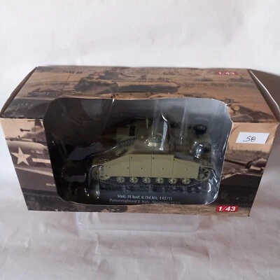 58-Tank Panzer Sturmgeschütz III Ausf. G (Sd.Kfz. 142/1)  Italy 1943 1/43 Altaya - Immagine 1 di 4
