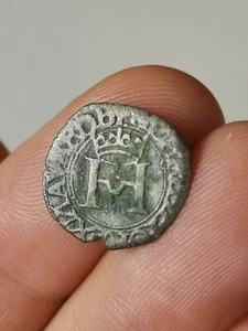 Liard de Navarre à la croisette Henri d'Albret II / Grand H couronné 1541 1555 A - Foto 1 di 2