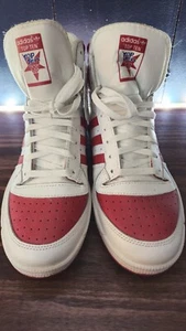 Adidas Top Ten RB Hi Basketball Shoes Size: 12 Color: White/White/Red - Picture 1 of 9