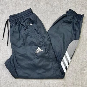 Adidas Trainingshose Trainingshose Jogginghose Windbreaker 90er Vintage Schwarz L - Bild 1 von 10