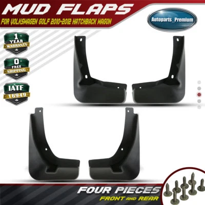 4Pcs Mudflaps w/o Fenders Fit for Volkswagen Golf MK6 Splash Guard Mudguard - Image 1 of 4