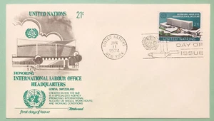 Sc UN 245 United Nations 21c 1974 International Labour Office FDC Fleetwood - Picture 1 of 2