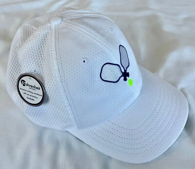 Fahrenheit Pickleball Cap Hat White One Size Adjust PolySpandex New - Image 1 of 4