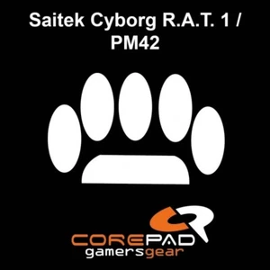 Corepad Skatez Saitek Cyborg R.A.T.1 PM42 Souris Pieds Patins Téflon Hyperglide - Picture 1 of 1
