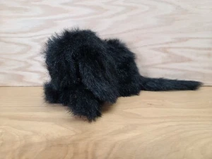 Vintage The Bunny Hutch Bunny Puppe 8 Zoll Plüschtier 1989 schwarz Schlappohren Nase & Auge - Bild 1 von 12