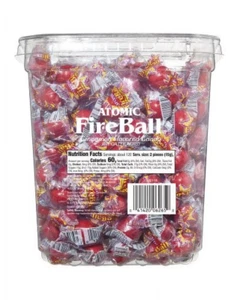Atomic Fireball Cinnamon Flavored Candy, 240 Individual Pieces, 4 Lb. Bulk Tub - Picture 1 of 5