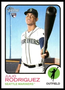 2022 Topps Heritage High Number JULIO RODRIGUEZ #700 ROOKIE CARD - Picture 1 of 2
