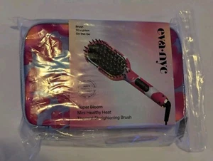 EVA-NYC Super Bloom - Mini Thermal Straightening Brush - Pink Floral EVANYC - Picture 1 of 2
