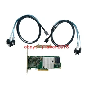 INSPUR 9300-8I 12Gbps HBA IT Mode ZFS FreeNAS unRAID+2*SFF-8643 SATA Cable US - Picture 1 of 7